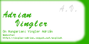 adrian vingler business card